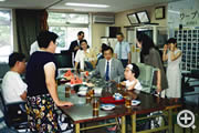 西多賀 浅野忠郎宮城県知事来所(1995年)