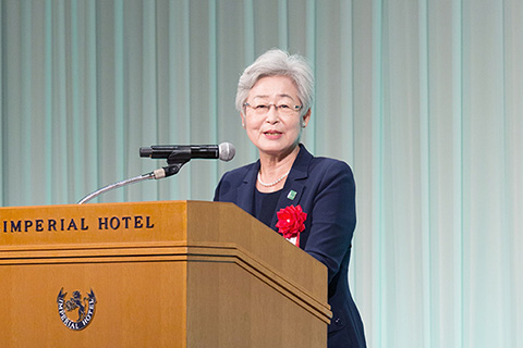 受賞者代表・認定NPO法人 世界の子どもにワクチンを 日本委員会 剣持睦子さん