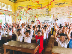 カンボジア　プレイクラー小学校再訪問