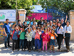 活動の中心となっている孤児院（CHANGファミリーハウス・カンボジア）