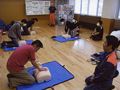 町内会産と救急救命研修