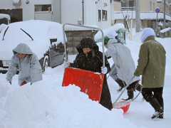 近隣町内除雪風景