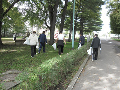 社会奉仕活動公園清掃