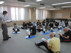 上越市防災士養成講座の様子