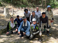 深山旧陸軍墓地清掃活動