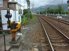 海田市駅付近の線路