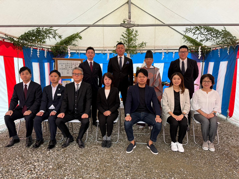 新事業所の竣工式