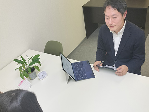 個別相談の様子