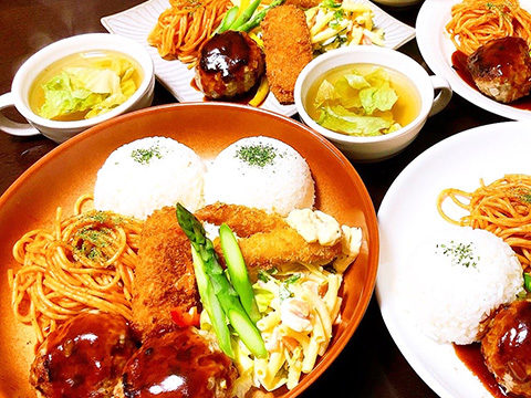 理事長作の食事