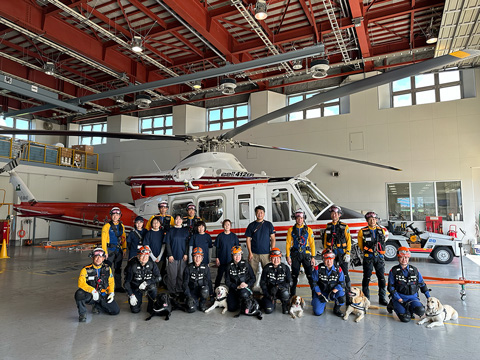 2024年8月　青森県防災ヘリコプター「しらかみ」への搭乗訓練