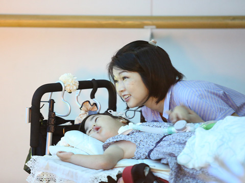 楽しむ親子の様子