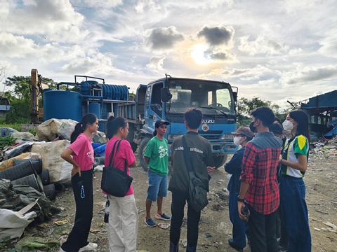 環境教育 Info offierによる市内学生へのごみ処理場ツアー