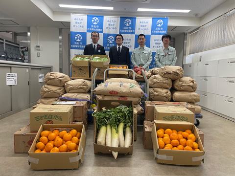 2024年12月　社会福祉協議会　お米や寄付金等