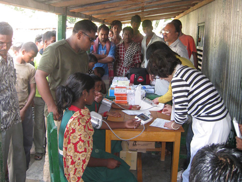 健康診断の様子