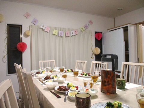 誕生日のごちそう