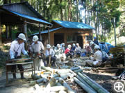 育林市民力養成講座(炭焼き準備）