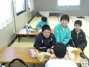 Hamanasu学習塾の休み時間風景