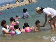 初めての海水浴（2011年夏）初めての海水浴は瀬戸の海で