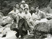1957年旧名「青美会」でハイキング