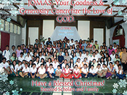 JOMAS奨学生とその家族感謝の「クリスマス会」