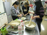 生徒による料理教室