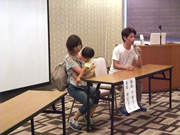 2015年8月　森﨑家の体験説明　名古屋・ＣＡＰＮＡ主催、「赤ちゃん縁組伝達講習会」