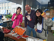 2016年の春　熊本地震後、エリックと石巻からのボランティアチームが4度に渡り熊本に駆け付けた。