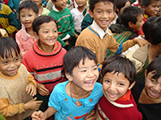 支援しているミャンマーの子どもたち