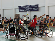 車いすバスケットボール国際大会 ラオス対マレーシア