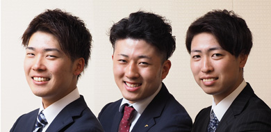 田上 雅喜、清水 虹平、松浦 宏太、弓田 和久