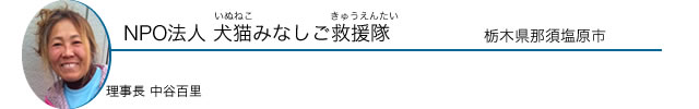 NPO 法人 犬猫みなしご救援隊